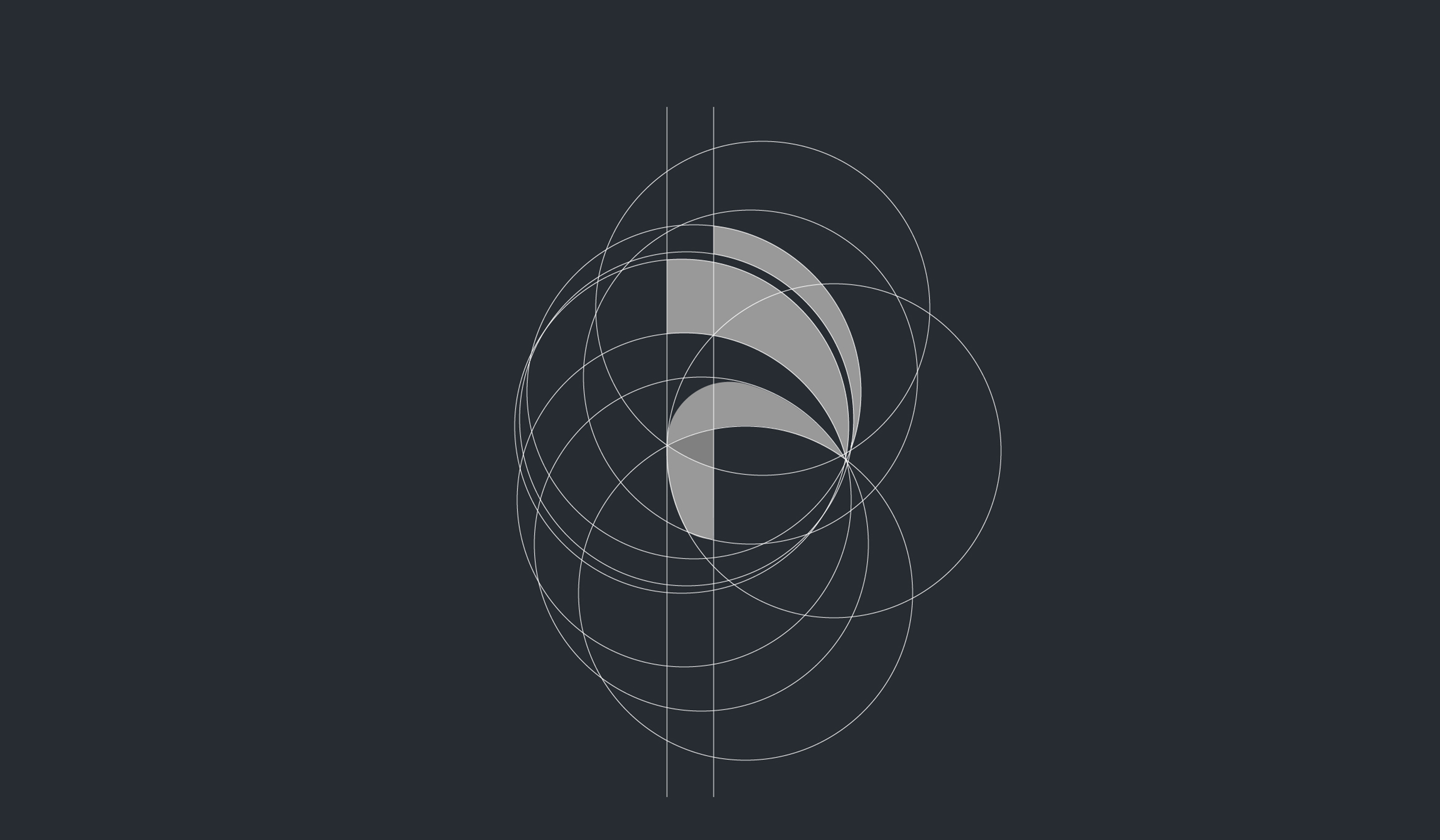 Palem logo geometric construction